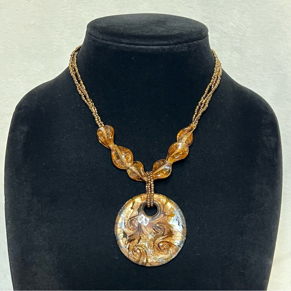 Glass Pendant Necklace